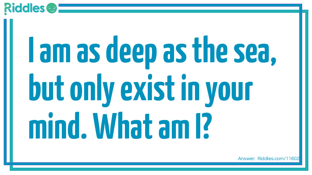 The Sea in Your Mind Riddle Meme.
