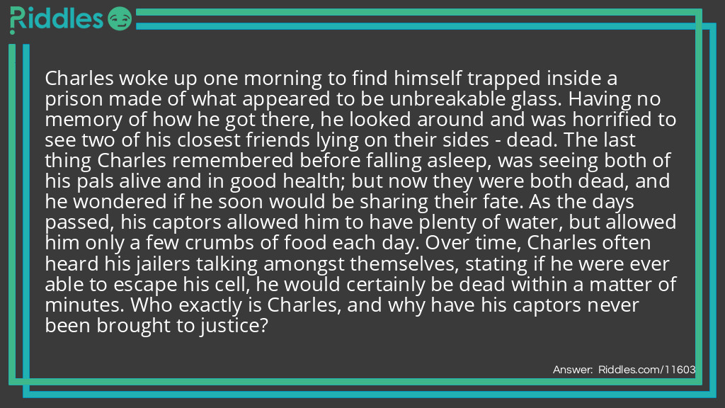  A Prisoner for Life by Phil Jones           Riddle Meme.