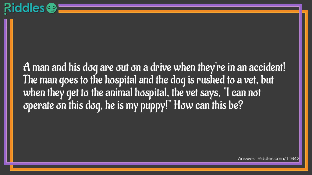 The Vet Riddle Meme.