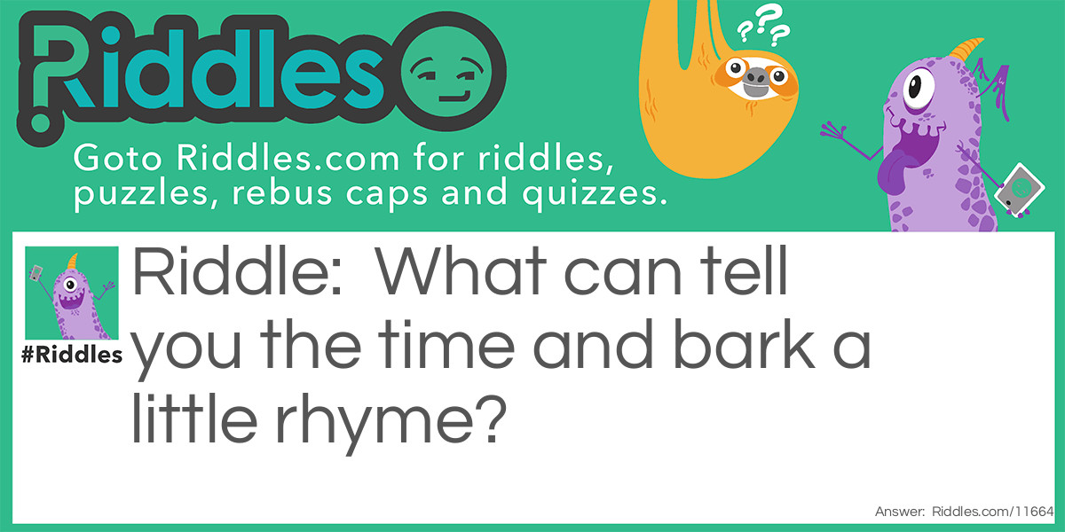 Curious Time Teller Riddle Meme.