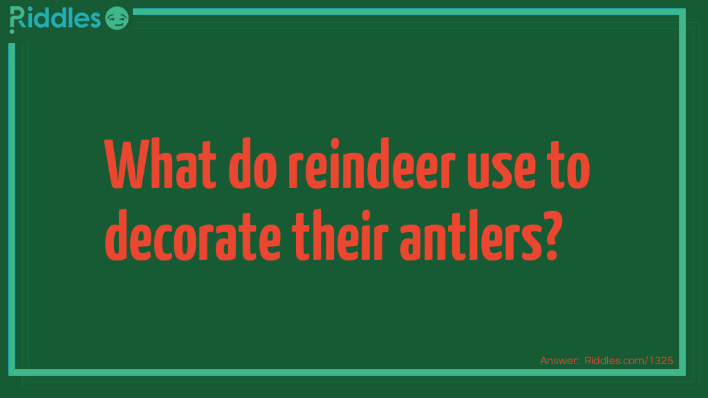 What do reindeer use to decorate their antlers?