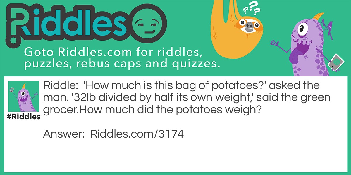 Solved In the shop we see that on a bag of potatoes it says | Chegg.com