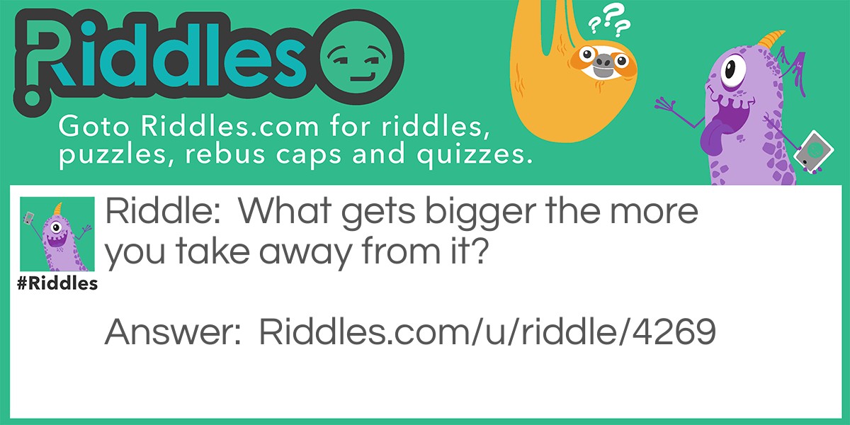 The more takeaway. Riddle Meme.