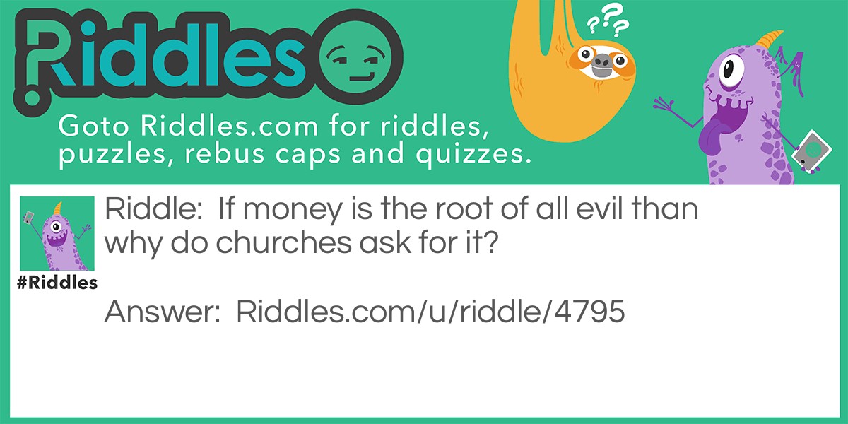 Something to think about Riddle Meme.