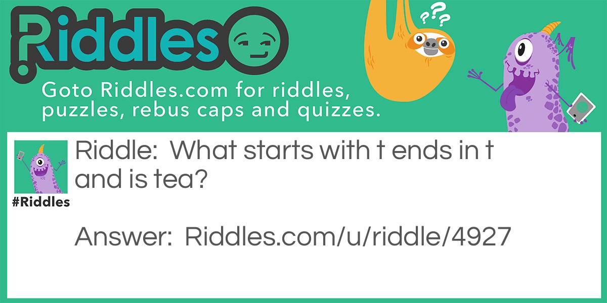 Beverage Riddle Riddle Meme.