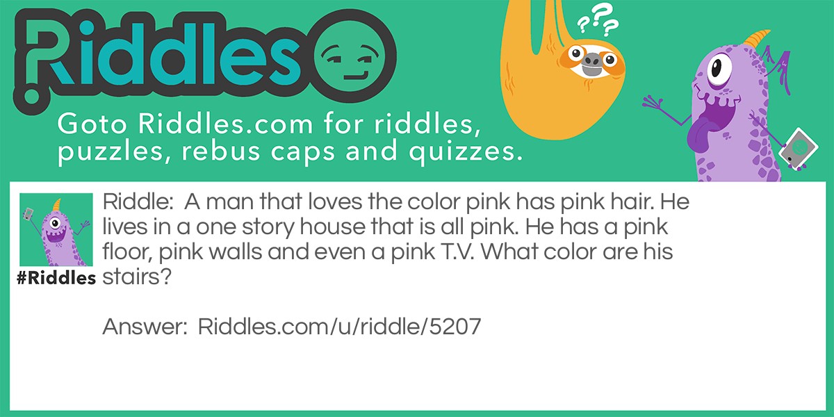 Pink Man Riddle Meme.