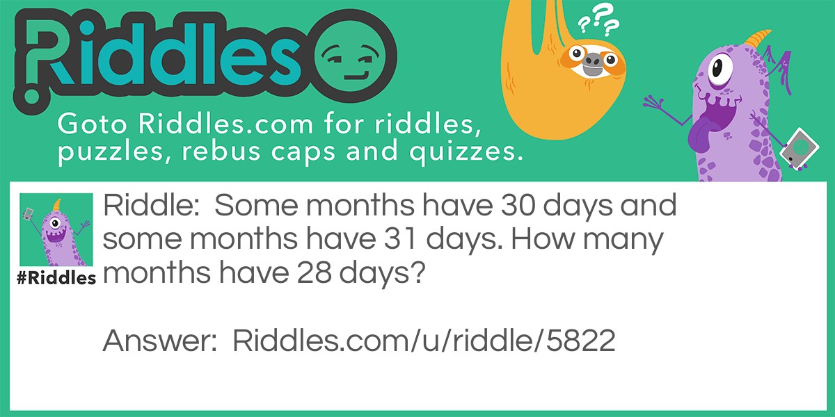 Monthsqw Riddle Meme.