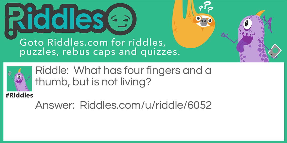 4 Fingers and a Thumb Riddle Meme.