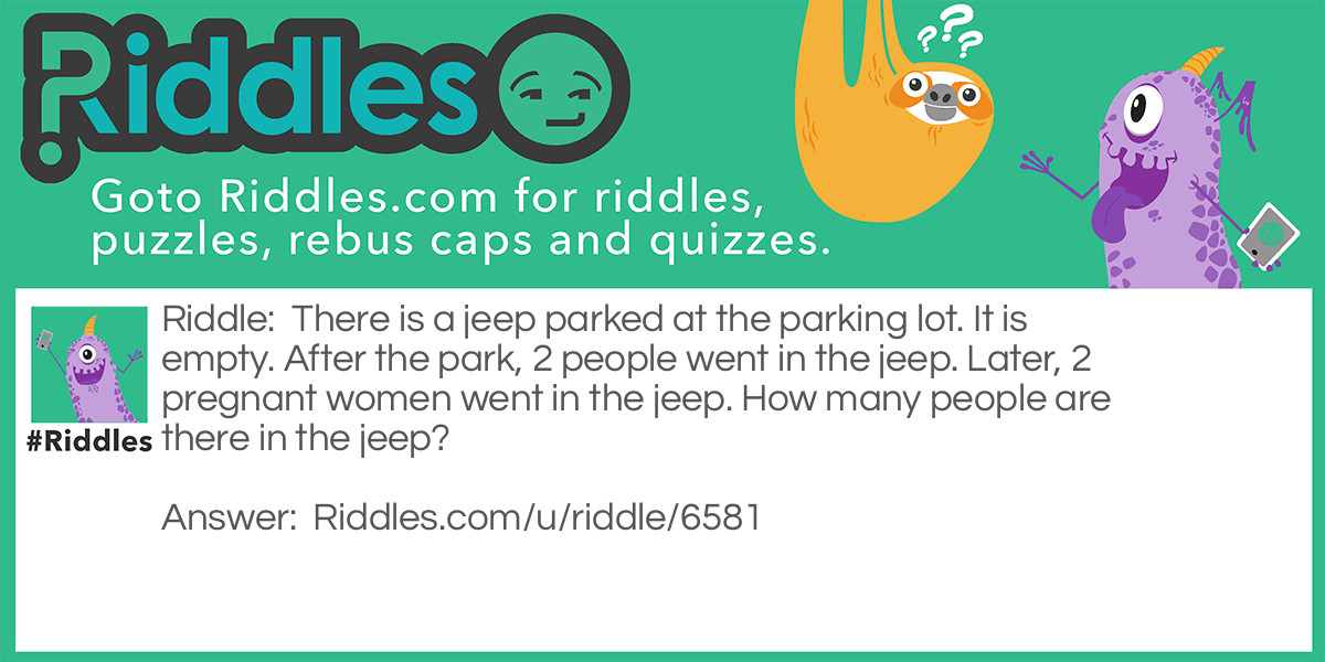 People in the Jeep Riddle Meme.