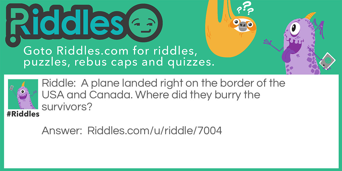 Airplane Crash Riddle Meme.