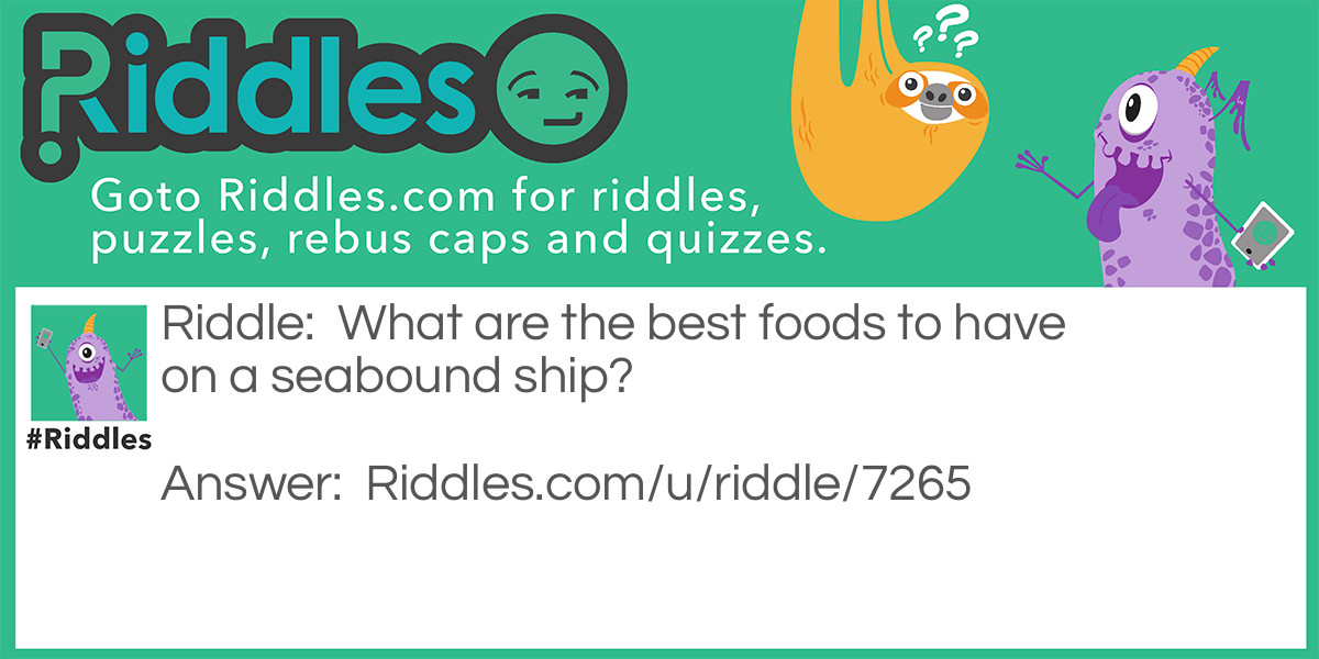 Helpful foods Riddle Meme.