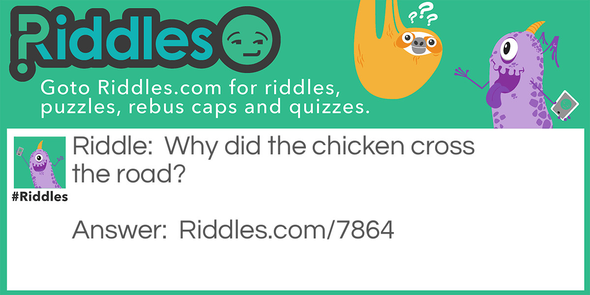 Road Chicken Riddle Meme.