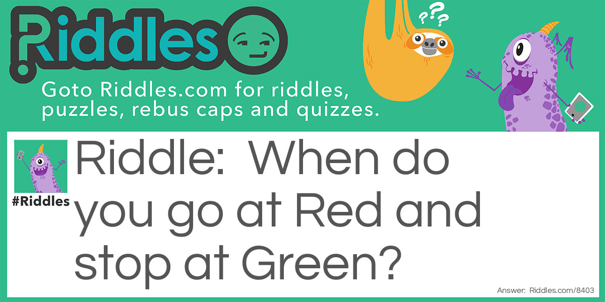 Red & Green Riddle Meme.