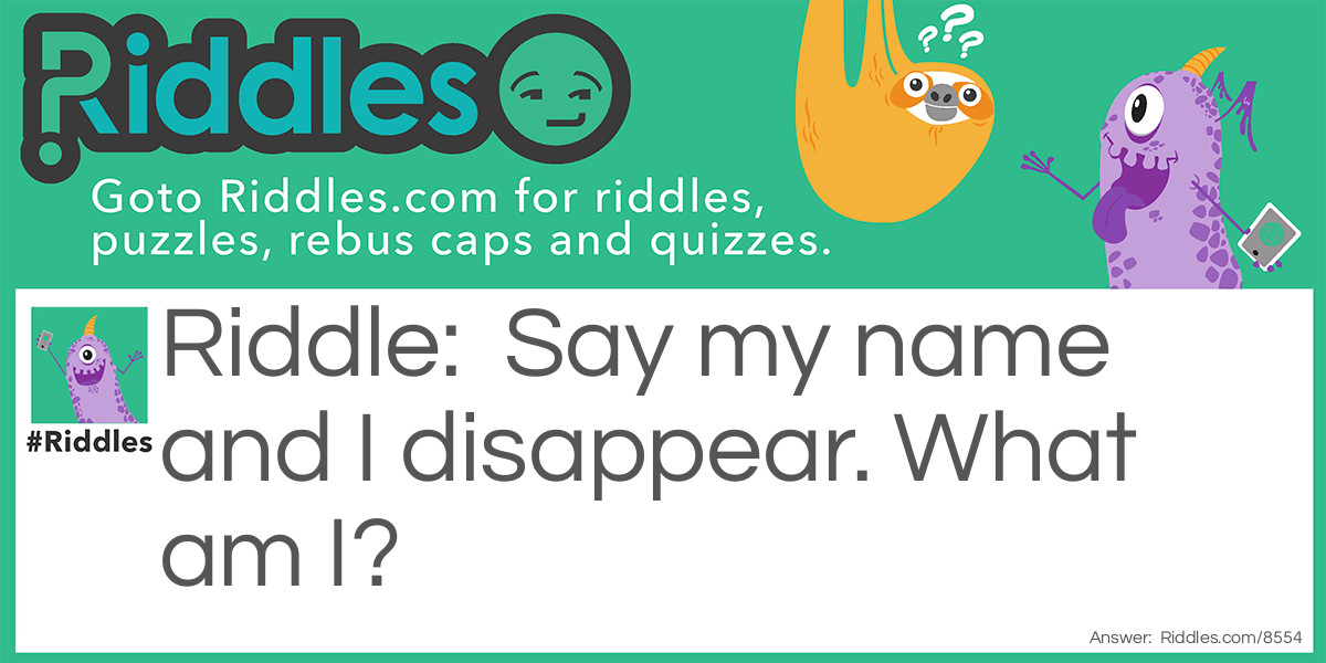 Poof 'disappear' Riddle Meme.