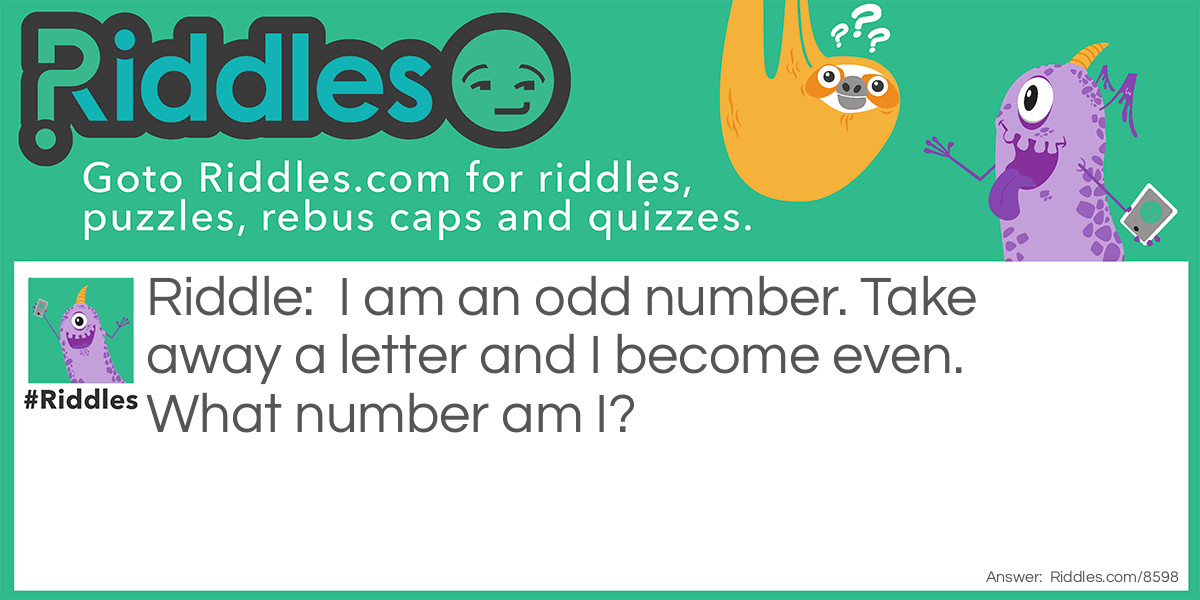 Odd Number Riddle Meme.