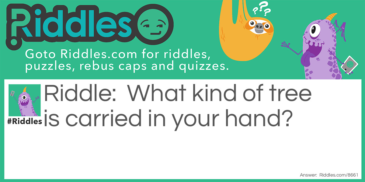 What TREE could it be? Riddle Meme.