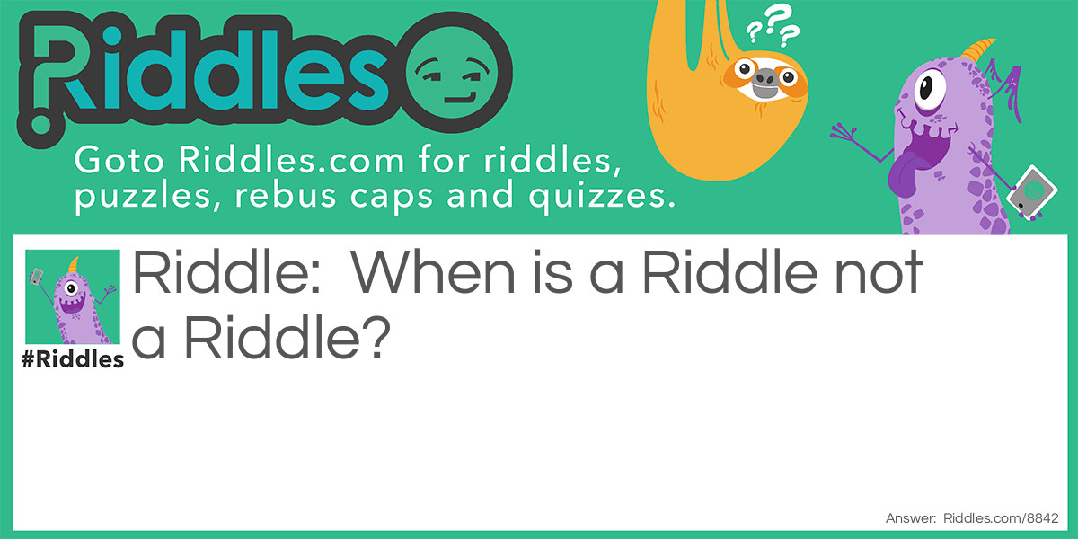 Which Riddle Riddle Meme.