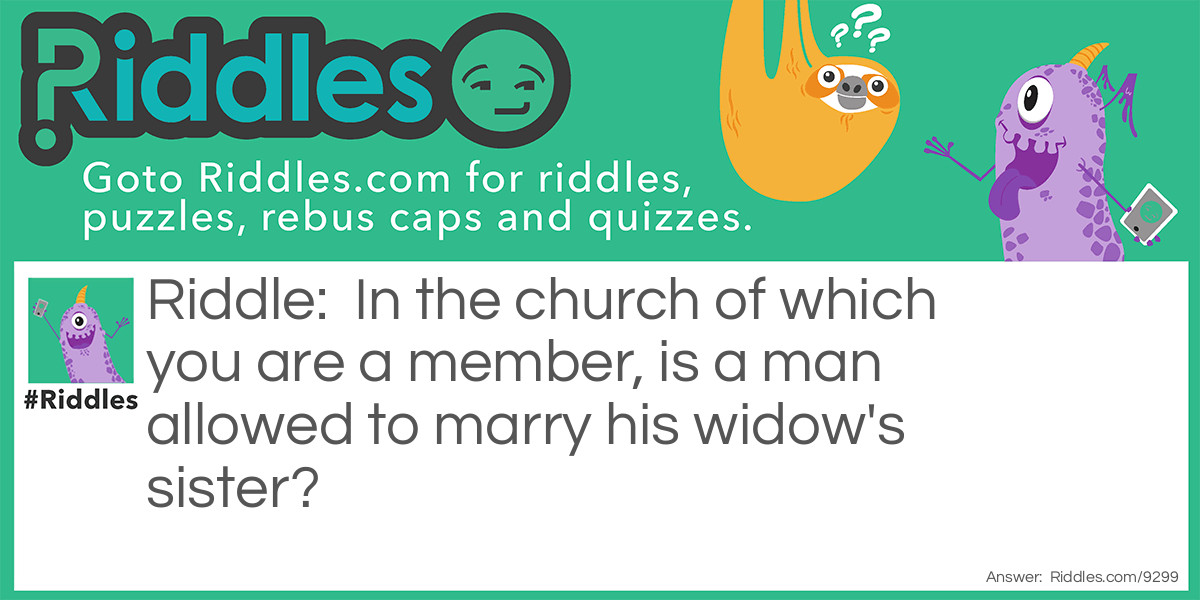 Church Riddle Meme.