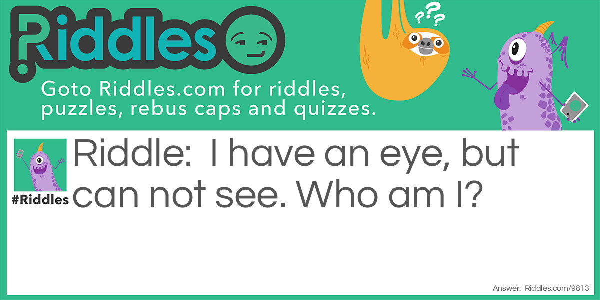 Eye or without? Riddle Meme.