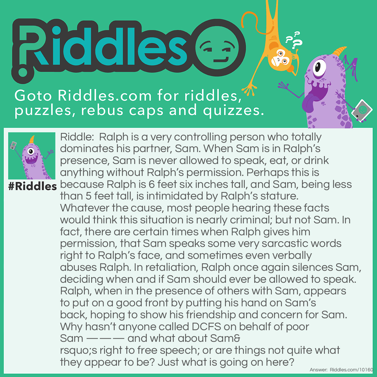 Control Issues Riddle And Answer Riddles