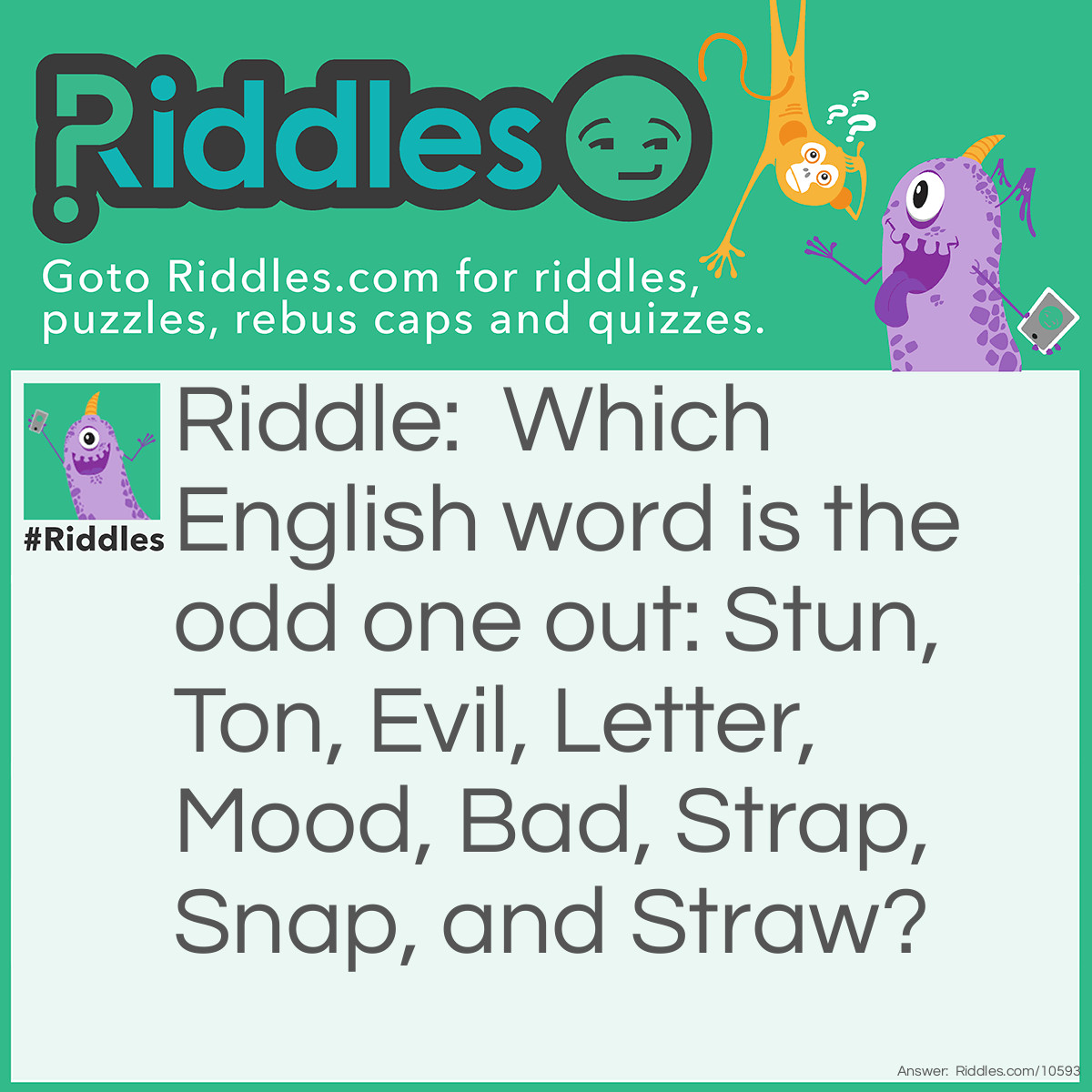 Odd One Out Riddle And Answer Riddles