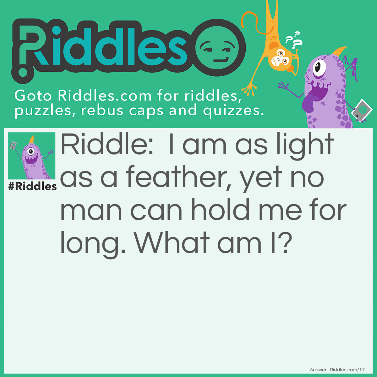 As A Feather' Riddle... | With Answers - Riddles.com