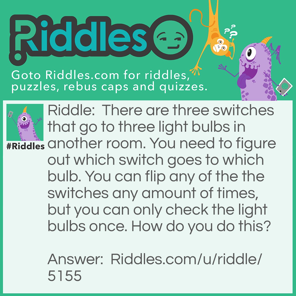 Light Bulb Dilemma ... Riddles Answers - Riddles.com