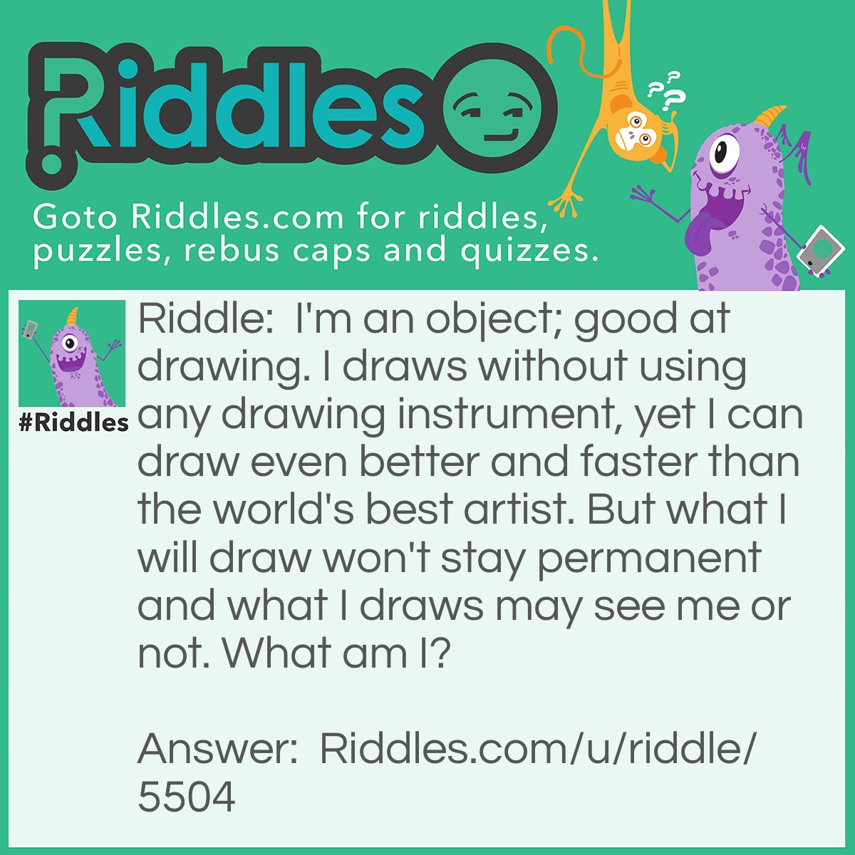 The Drawing Object... Riddle And Answer