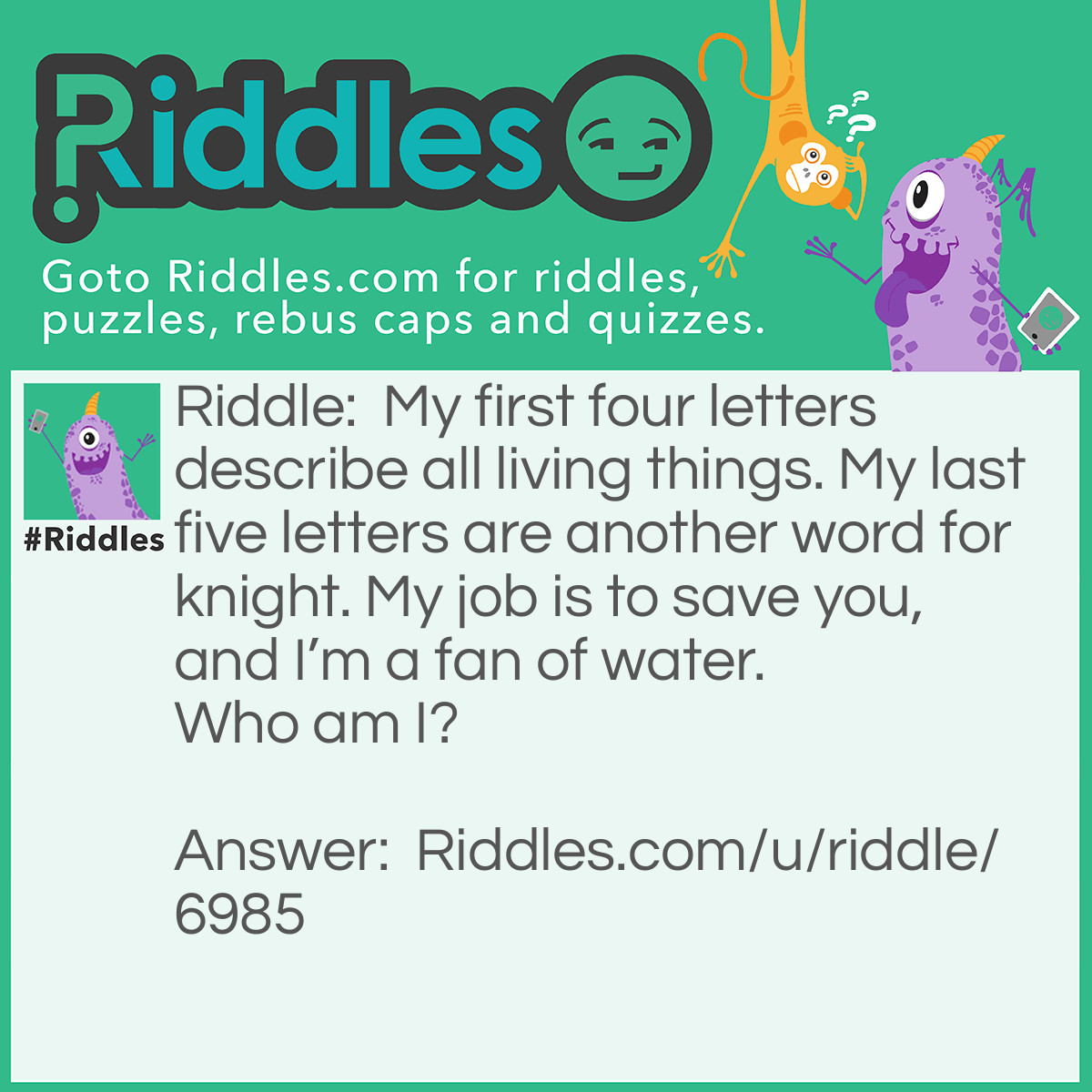 Water Knight Riddle And Answer Riddles