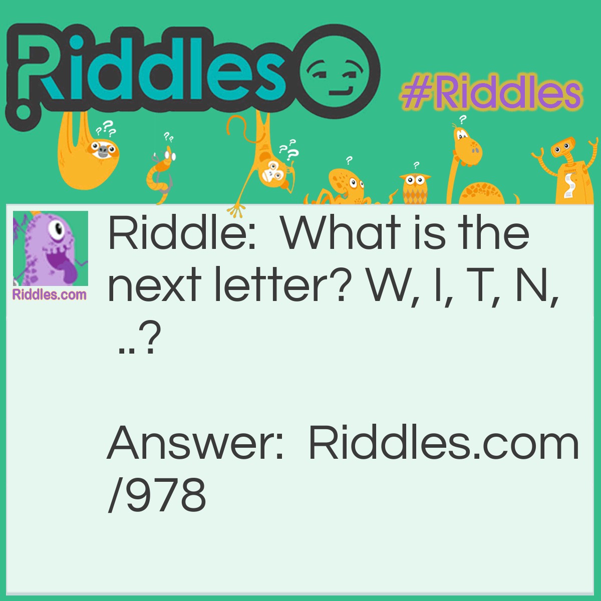 Next Letter Riddle And Answer Riddles